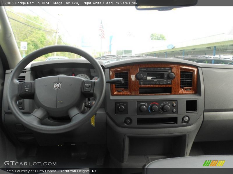 Bright White / Medium Slate Gray 2006 Dodge Ram 1500 SLT Mega Cab 4x4