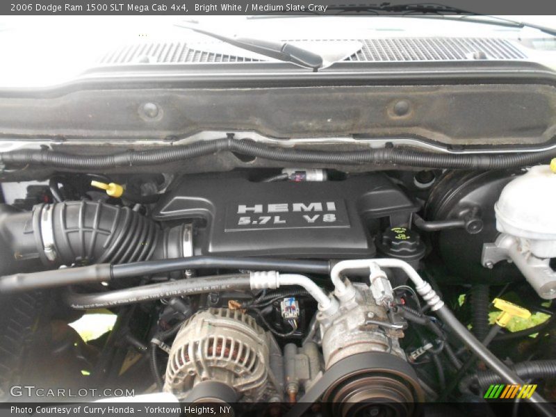 Bright White / Medium Slate Gray 2006 Dodge Ram 1500 SLT Mega Cab 4x4