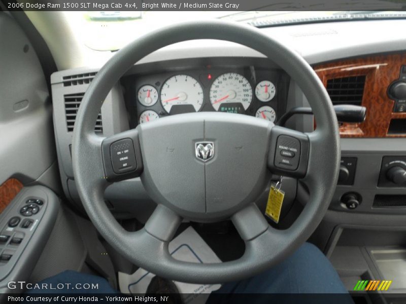 Bright White / Medium Slate Gray 2006 Dodge Ram 1500 SLT Mega Cab 4x4
