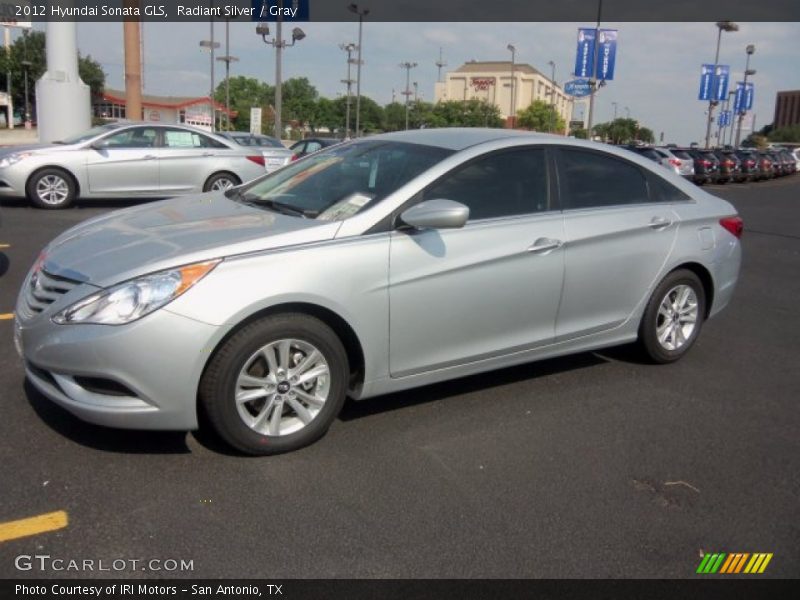 Radiant Silver / Gray 2012 Hyundai Sonata GLS