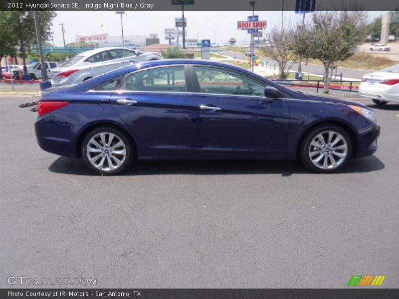 Indigo Night Blue / Gray 2012 Hyundai Sonata SE