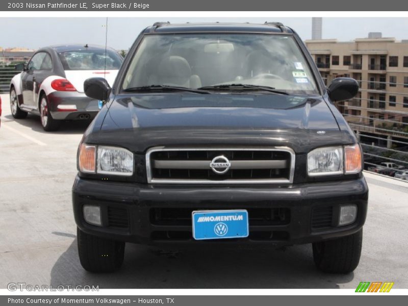 Super Black / Beige 2003 Nissan Pathfinder LE