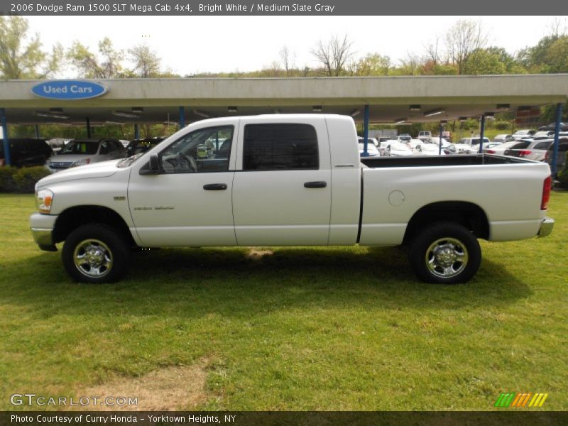Bright White / Medium Slate Gray 2006 Dodge Ram 1500 SLT Mega Cab 4x4