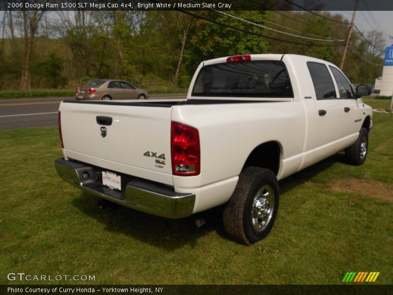 Bright White / Medium Slate Gray 2006 Dodge Ram 1500 SLT Mega Cab 4x4