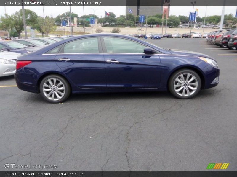 Indigo Night Blue / Gray 2012 Hyundai Sonata SE 2.0T