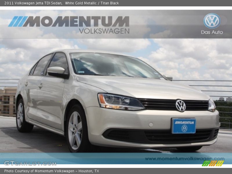 White Gold Metallic / Titan Black 2011 Volkswagen Jetta TDI Sedan