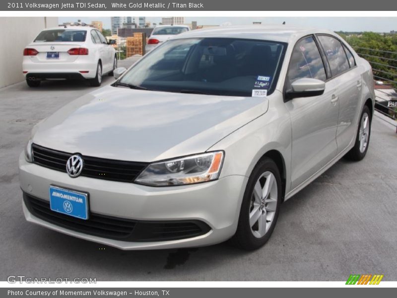 White Gold Metallic / Titan Black 2011 Volkswagen Jetta TDI Sedan