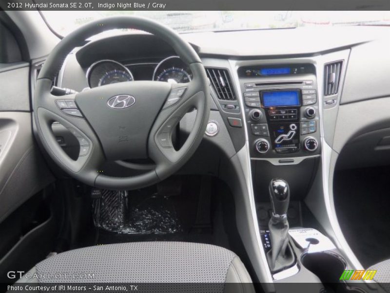 Indigo Night Blue / Gray 2012 Hyundai Sonata SE 2.0T