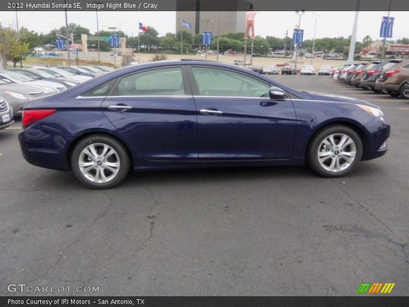 Indigo Night Blue / Gray 2012 Hyundai Sonata SE