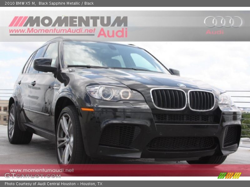 Black Sapphire Metallic / Black 2010 BMW X5 M