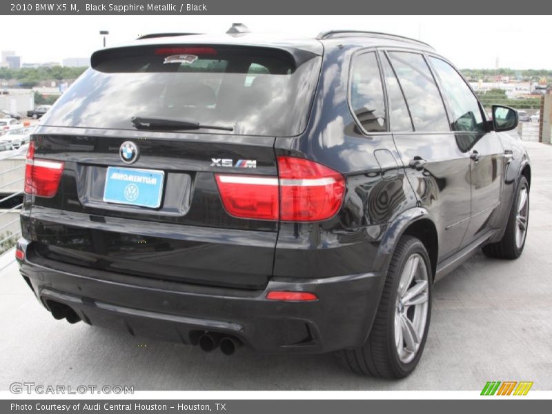 Black Sapphire Metallic / Black 2010 BMW X5 M