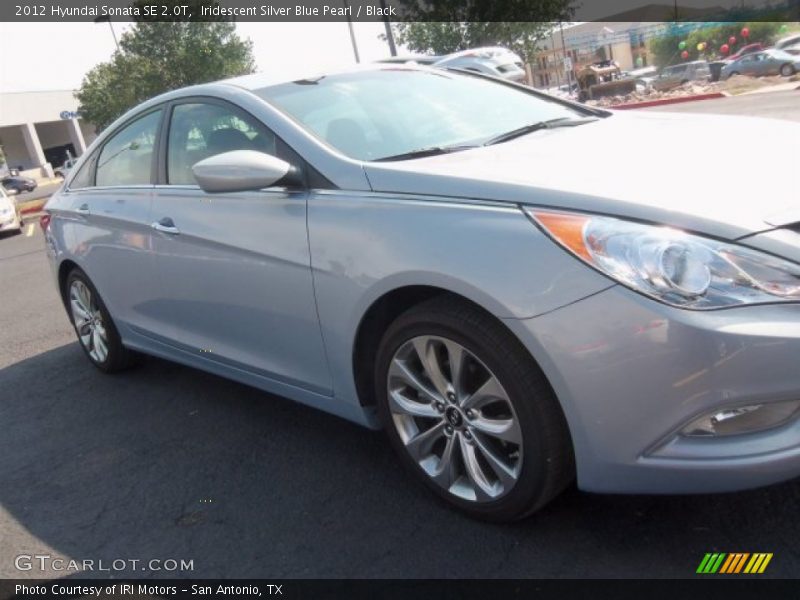 Iridescent Silver Blue Pearl / Black 2012 Hyundai Sonata SE 2.0T