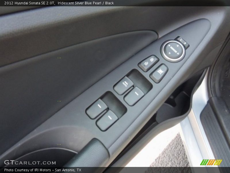 Iridescent Silver Blue Pearl / Black 2012 Hyundai Sonata SE 2.0T