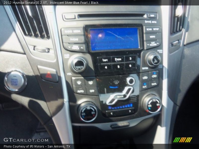 Iridescent Silver Blue Pearl / Black 2012 Hyundai Sonata SE 2.0T