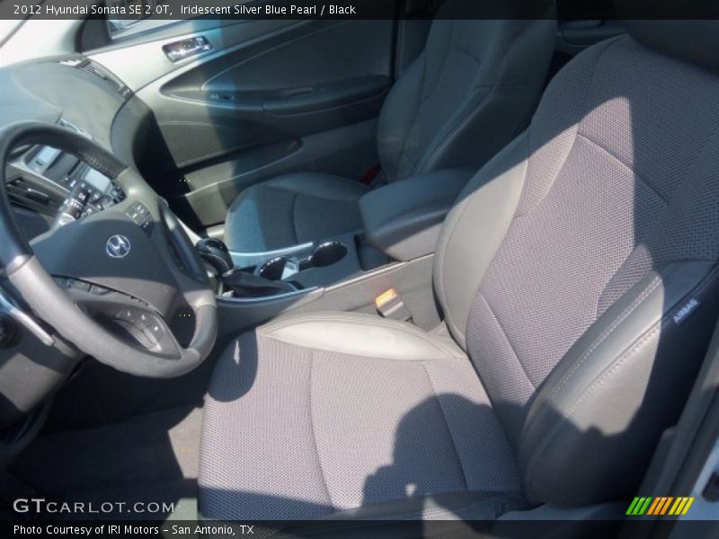 Iridescent Silver Blue Pearl / Black 2012 Hyundai Sonata SE 2.0T