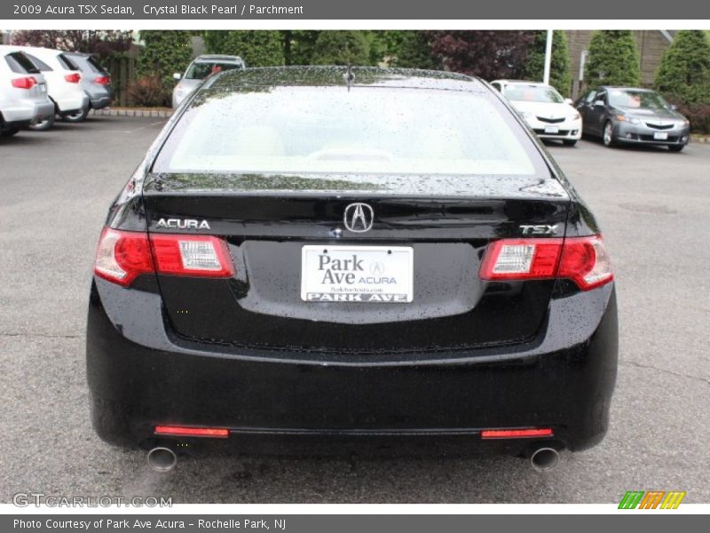 Crystal Black Pearl / Parchment 2009 Acura TSX Sedan