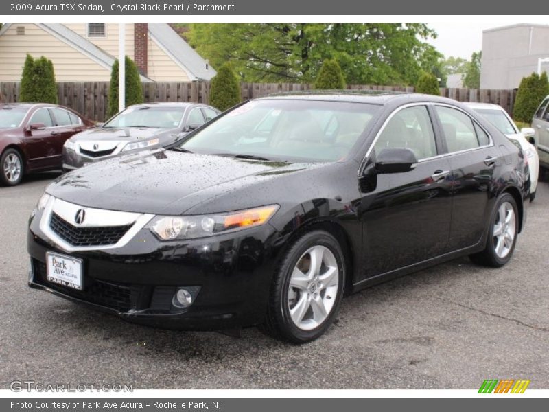 Crystal Black Pearl / Parchment 2009 Acura TSX Sedan