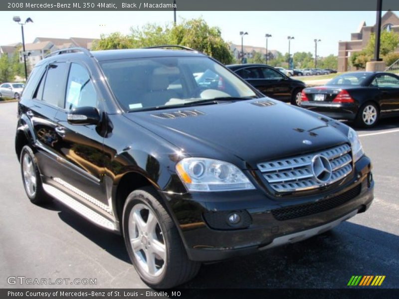 Black / Macadamia 2008 Mercedes-Benz ML 350 4Matic