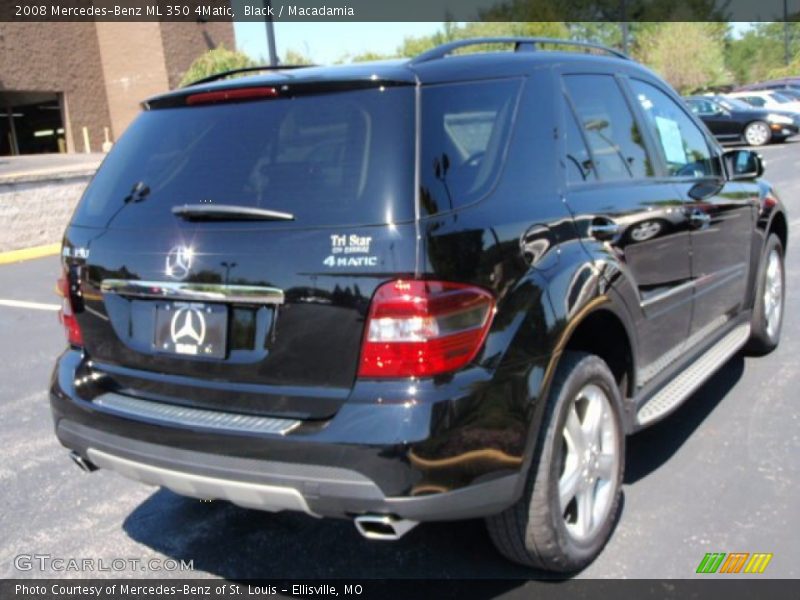Black / Macadamia 2008 Mercedes-Benz ML 350 4Matic