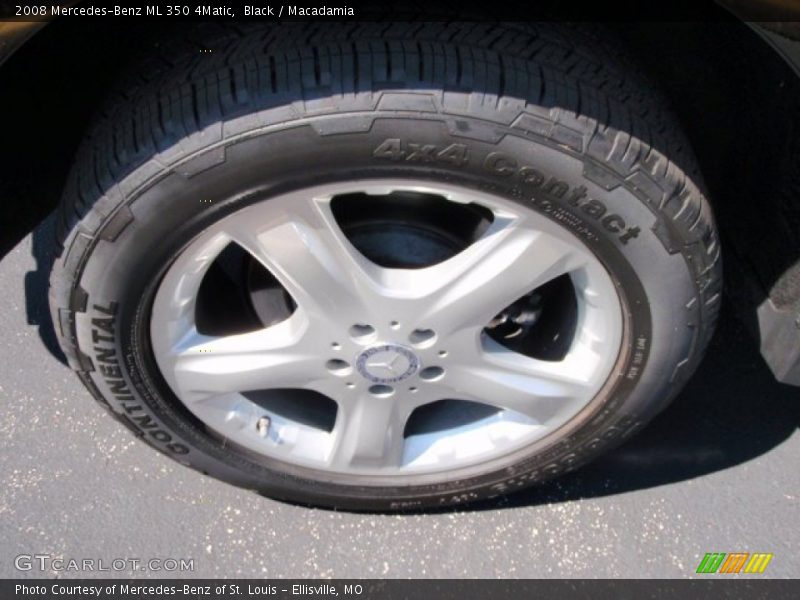 Black / Macadamia 2008 Mercedes-Benz ML 350 4Matic