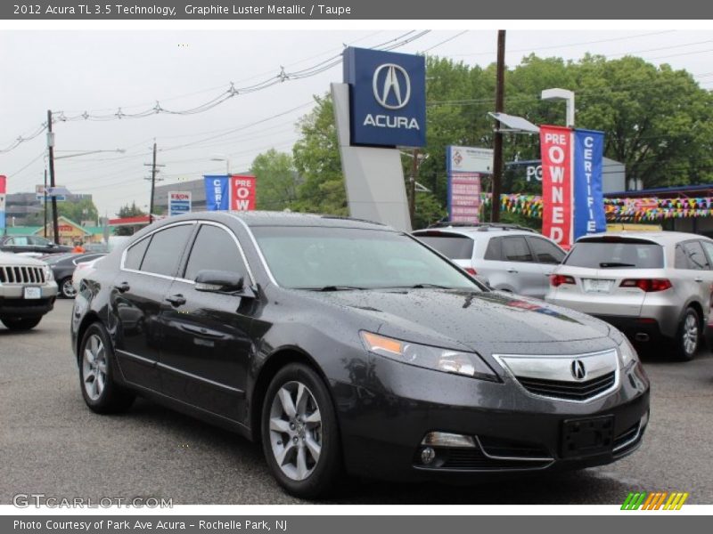 Graphite Luster Metallic / Taupe 2012 Acura TL 3.5 Technology