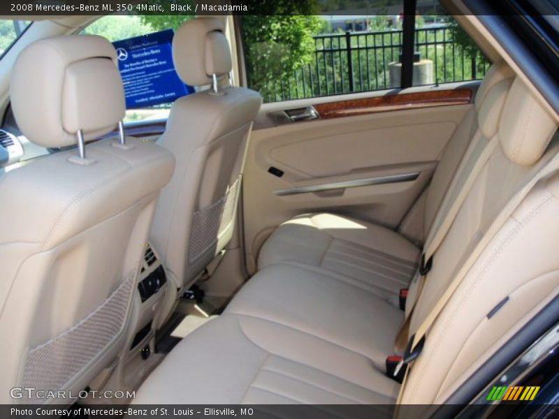 Black / Macadamia 2008 Mercedes-Benz ML 350 4Matic