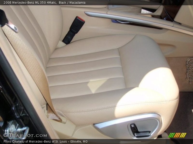 Black / Macadamia 2008 Mercedes-Benz ML 350 4Matic