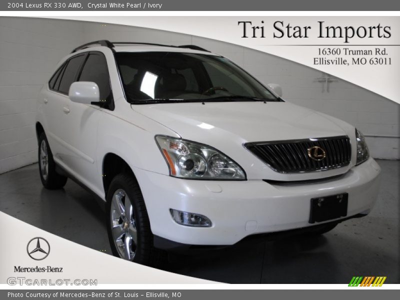 Crystal White Pearl / Ivory 2004 Lexus RX 330 AWD