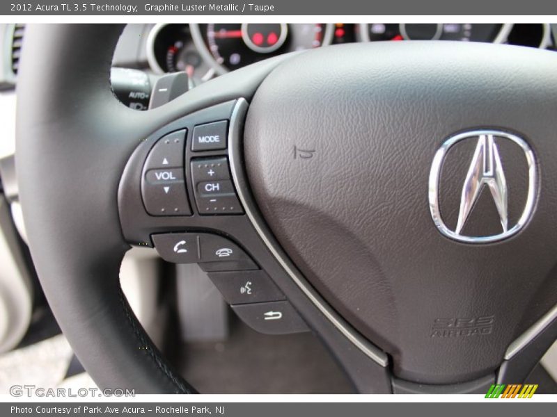 Graphite Luster Metallic / Taupe 2012 Acura TL 3.5 Technology