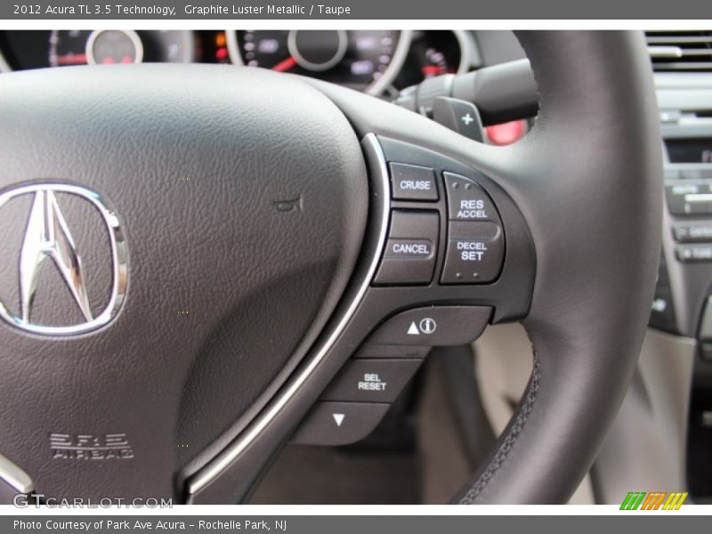 Graphite Luster Metallic / Taupe 2012 Acura TL 3.5 Technology