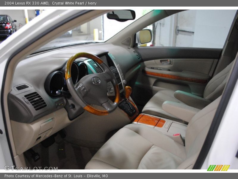 Crystal White Pearl / Ivory 2004 Lexus RX 330 AWD