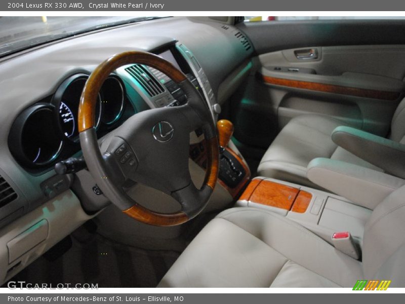 Crystal White Pearl / Ivory 2004 Lexus RX 330 AWD