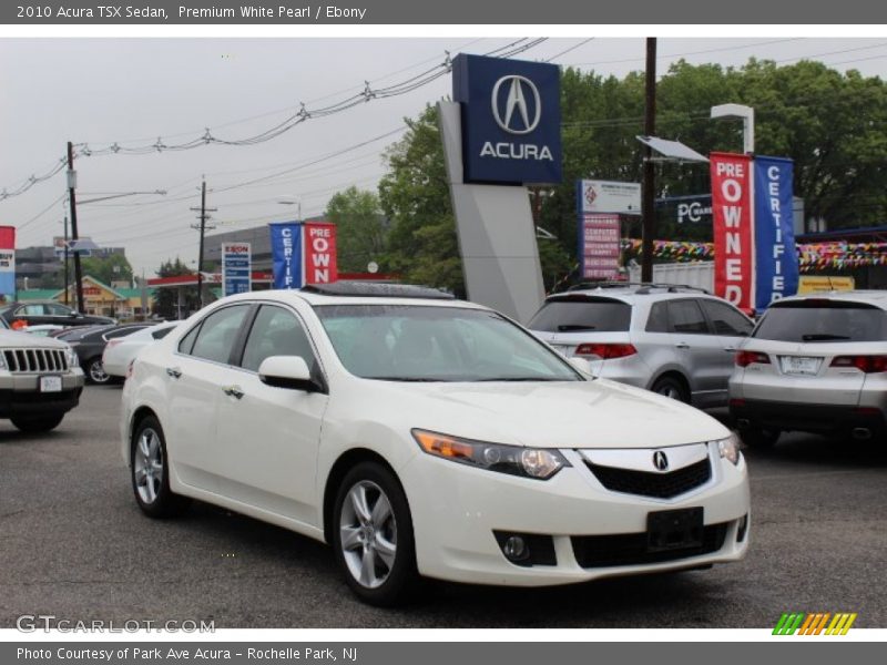 Premium White Pearl / Ebony 2010 Acura TSX Sedan