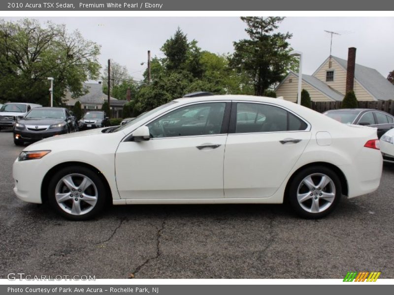 Premium White Pearl / Ebony 2010 Acura TSX Sedan