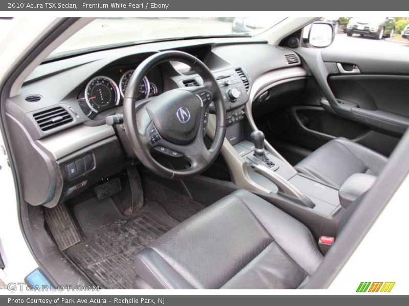 Premium White Pearl / Ebony 2010 Acura TSX Sedan