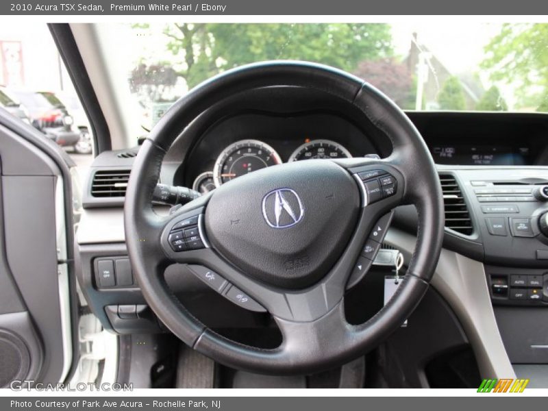 Premium White Pearl / Ebony 2010 Acura TSX Sedan