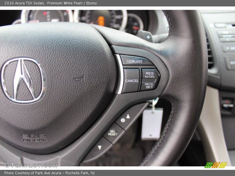 Premium White Pearl / Ebony 2010 Acura TSX Sedan