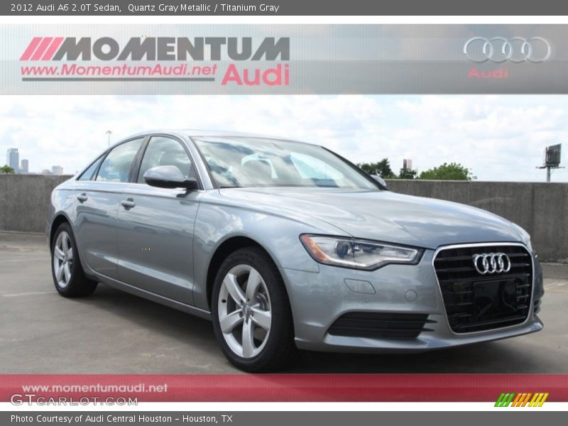 Quartz Gray Metallic / Titanium Gray 2012 Audi A6 2.0T Sedan