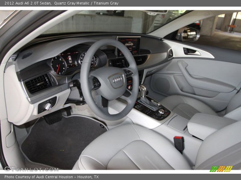 Quartz Gray Metallic / Titanium Gray 2012 Audi A6 2.0T Sedan
