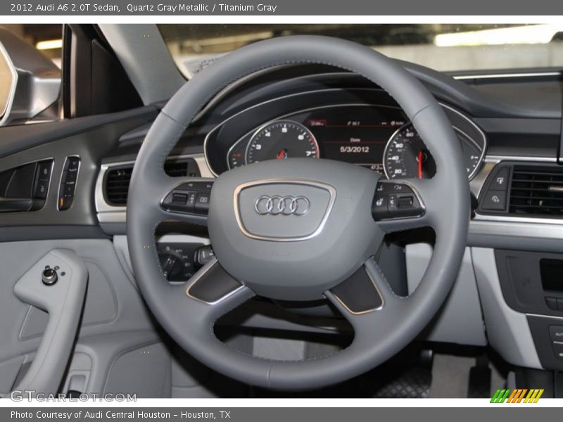 Quartz Gray Metallic / Titanium Gray 2012 Audi A6 2.0T Sedan