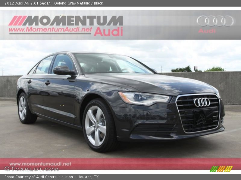 Oolong Gray Metallic / Black 2012 Audi A6 2.0T Sedan