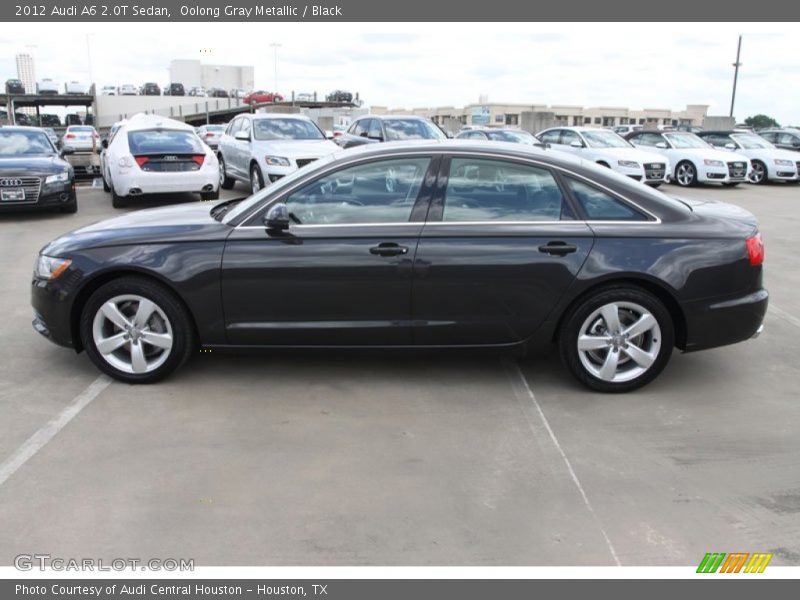 Oolong Gray Metallic / Black 2012 Audi A6 2.0T Sedan
