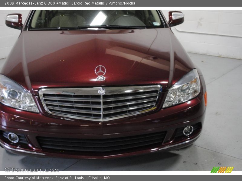 Barolo Red Metallic / Almond/Mocha 2009 Mercedes-Benz C 300 4Matic