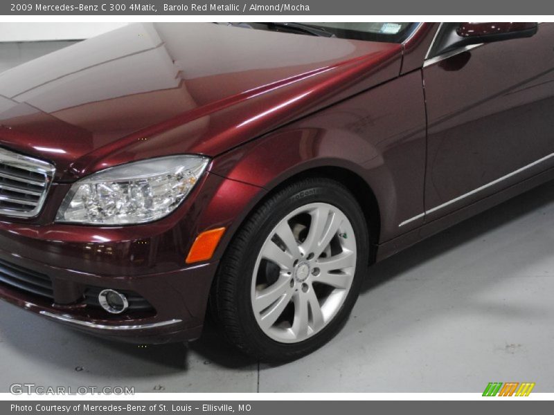 Barolo Red Metallic / Almond/Mocha 2009 Mercedes-Benz C 300 4Matic