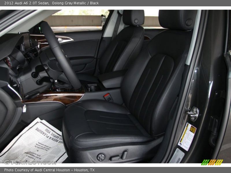 Oolong Gray Metallic / Black 2012 Audi A6 2.0T Sedan