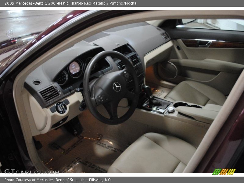 Barolo Red Metallic / Almond/Mocha 2009 Mercedes-Benz C 300 4Matic