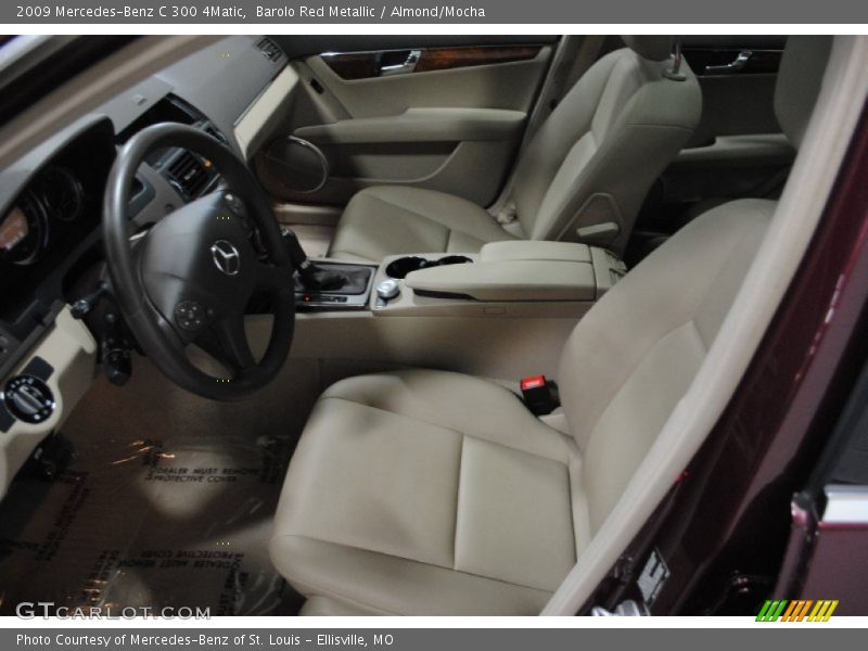 Barolo Red Metallic / Almond/Mocha 2009 Mercedes-Benz C 300 4Matic