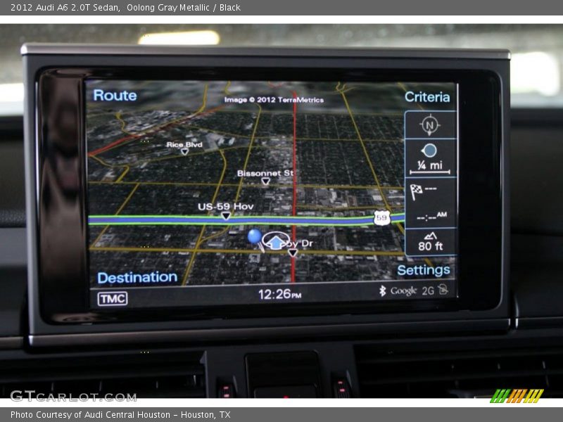 Oolong Gray Metallic / Black 2012 Audi A6 2.0T Sedan