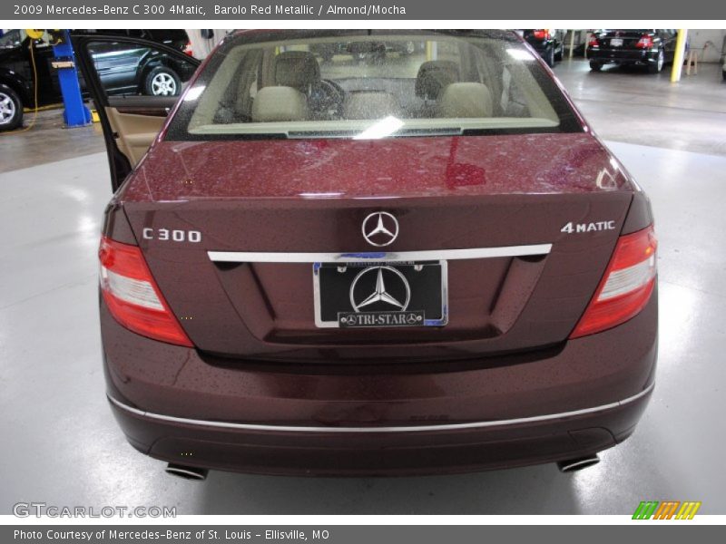 Barolo Red Metallic / Almond/Mocha 2009 Mercedes-Benz C 300 4Matic