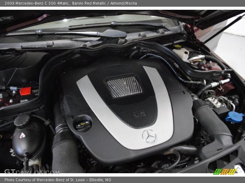 Barolo Red Metallic / Almond/Mocha 2009 Mercedes-Benz C 300 4Matic